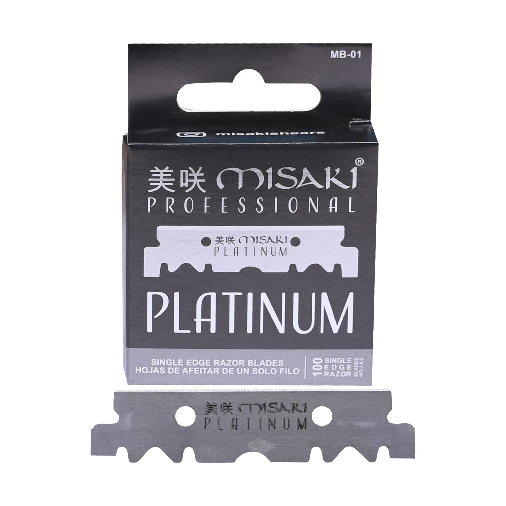 Cuchillas de afeitar MISAKI Professional Platinum de un solo filo